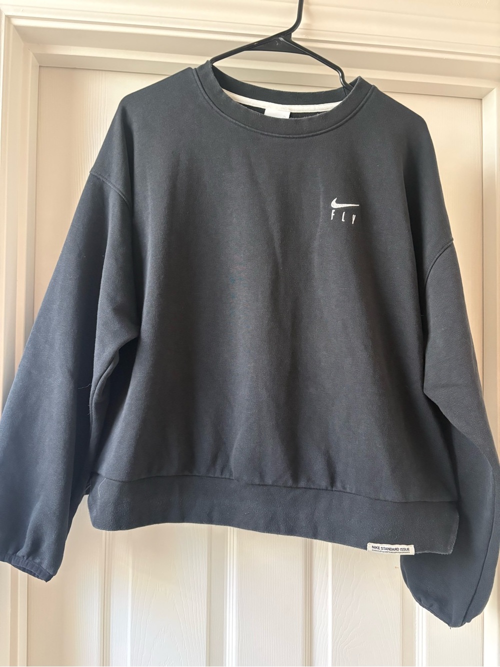 Nike Black 'Fly' Crewneck Sweatshirt - Women's